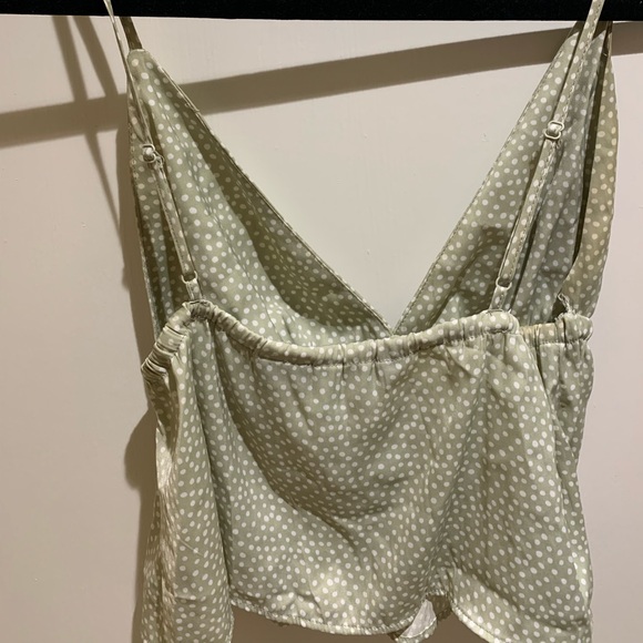 Glassons sage green silky camisole - Picture 5 of 7